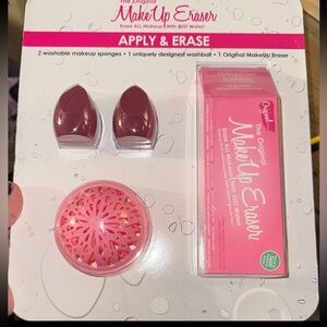 New MakeUp Eraser Pink Makeup Remover Kit 4 pieces